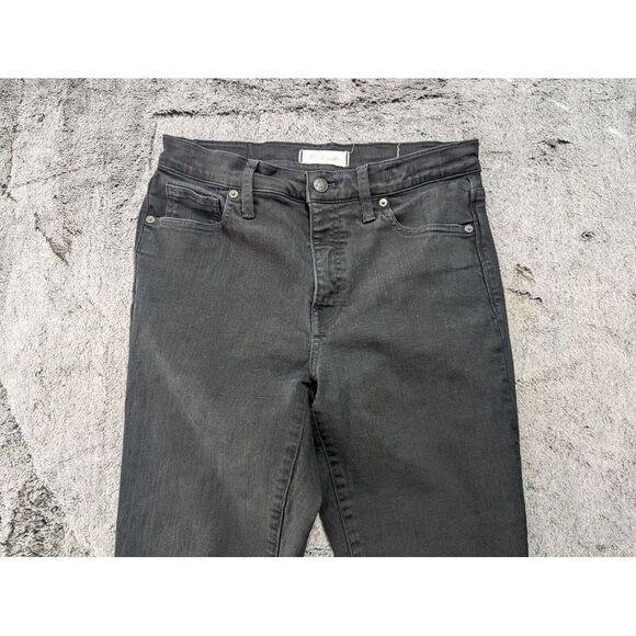 Madewell 9" High Rise Skinny Jeans Women's Size 29T Black - Picture 3 of 14